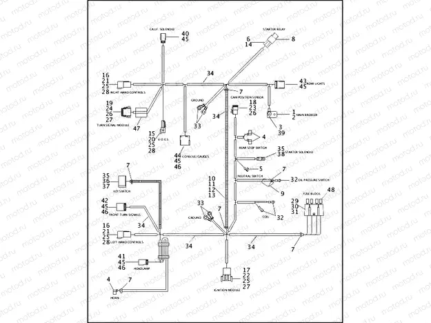 WIRING HARNESS, MAIN (1 OF 2)