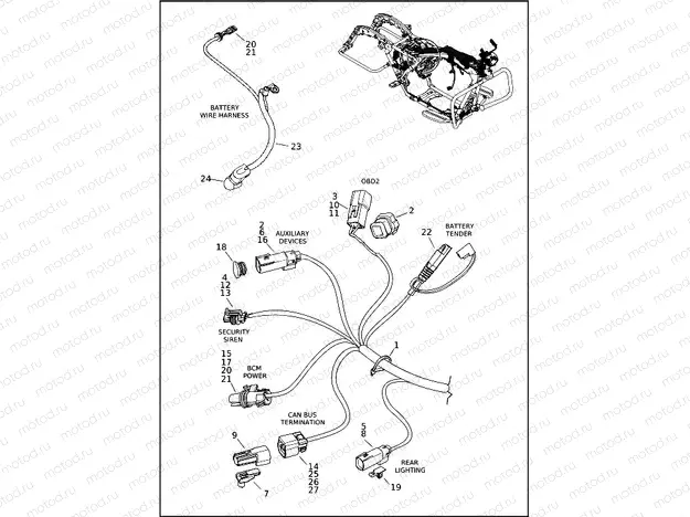 WIRING HARNESS, MAIN (10 OF 10)