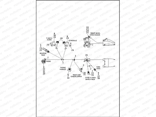 WIRING HARNESS, MAIN (2 OF 8)