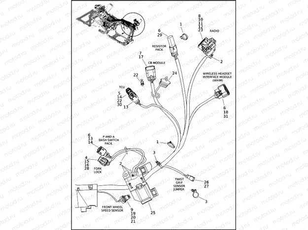 WIRING HARNESS, MAIN - (2 OF 9)