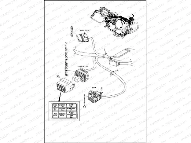 WIRING HARNESS, MAIN (9 OF 10)