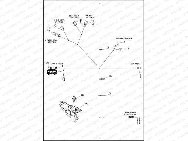 WIRING HARNESS, MAIN, ABS (2 OF 4)