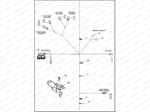 WIRING HARNESS, MAIN, ABS (2 OF 4)