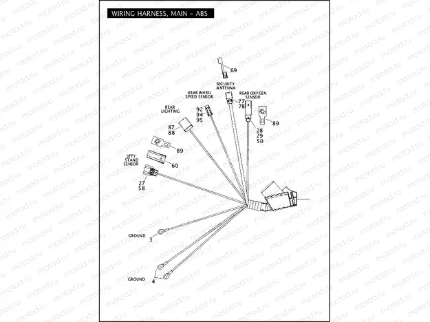 WIRING HARNESS, MAIN, ABS (2 OF 5)