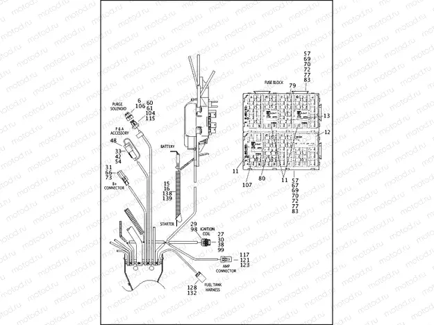 WIRING HARNESS, MAIN, ABS (3 OF 5)