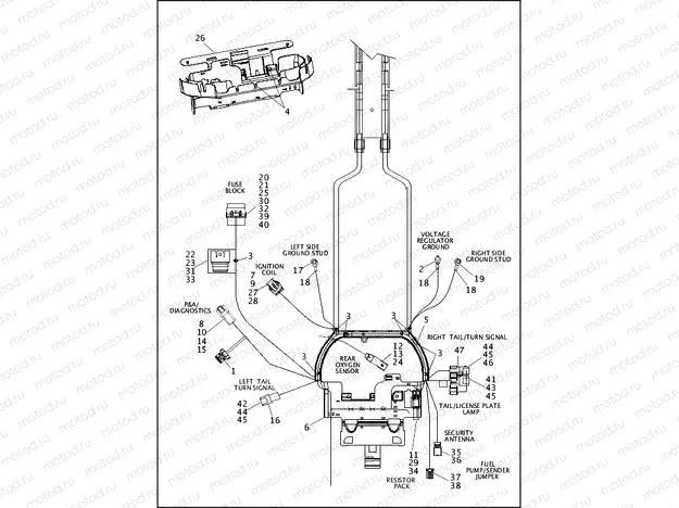 WIRING HARNESS, MAIN, ABS (3 OF 5)