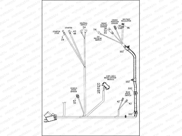 WIRING HARNESS, MAIN, ABS (3 OF 6)