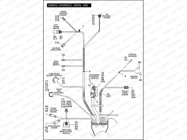 WIRING HARNESS, MAIN, ABS (5 OF 5)