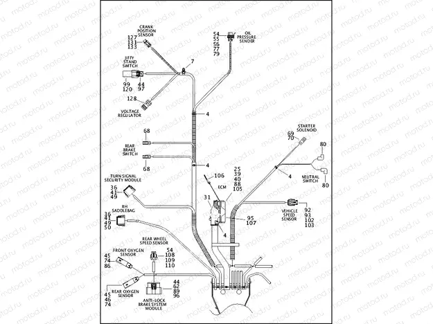 WIRING HARNESS, MAIN, ABS (5 OF 5)