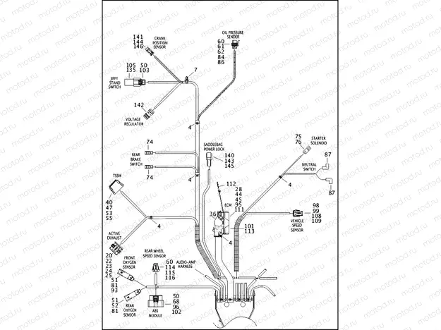 WIRING HARNESS, MAIN, ABS (5 OF 5)