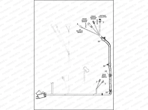 WIRING HARNESS, MAIN, ABS - ALL MODELS EXCEPT FXDLS (3 OF 10)