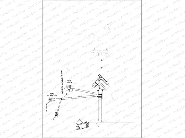 WIRING HARNESS, MAIN, ABS - ALL MODELS EXCEPT FXDLS (6 OF 10)