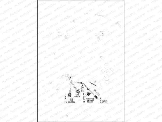 WIRING HARNESS, MAIN, ABS - ALL MODELS EXCEPT FXDLS (9 OF 10)