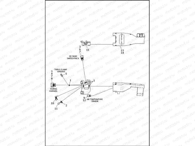 WIRING HARNESS, MAIN, ABS (FAIRING MODELS) - FLHTCU, FLHTCUL TC, FLHTK AND FLHTKL (1 OF 8)