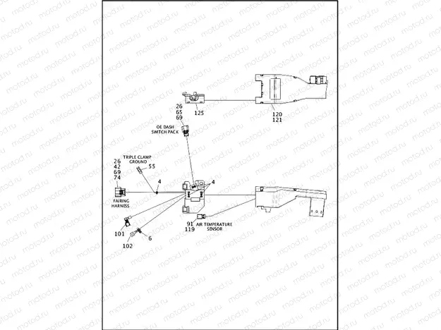 WIRING HARNESS, MAIN, ABS (FAIRING MODELS) - FLHTCU & FLHTK (1 OF 8)