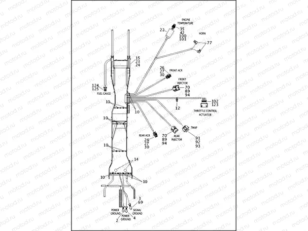 WIRING HARNESS, MAIN, ABS - FLHP (2 OF 5)