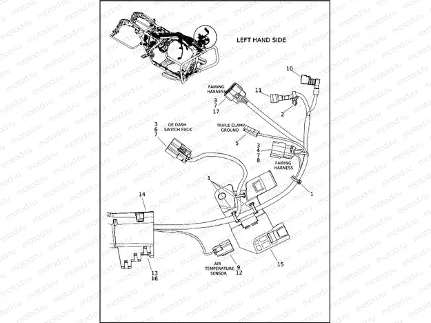 WIRING HARNESS, MAIN, ABS - FLHTK (1 OF 10)