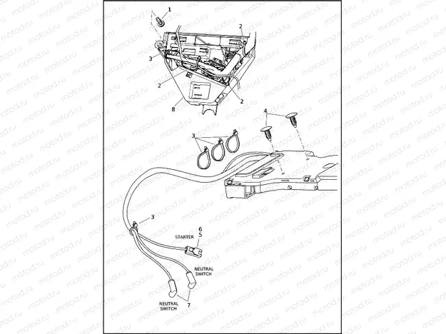 WIRING HARNESS, MAIN, ABS - FLHTK (6 OF 10)