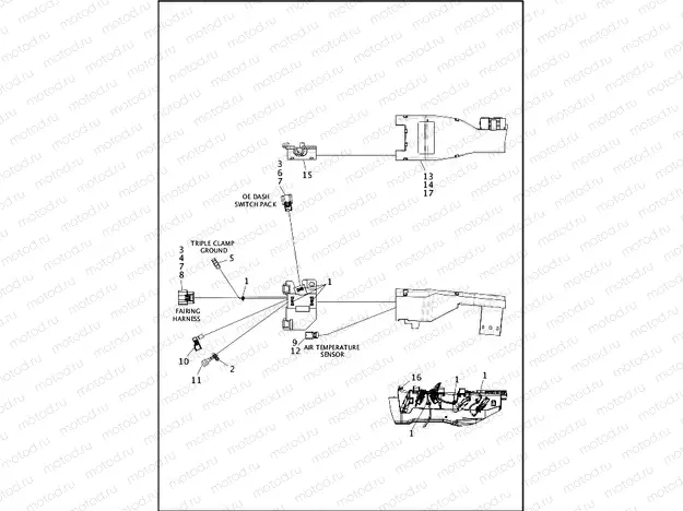 WIRING HARNESS, MAIN, ABS - FLHTK AND FLHTKL (1 OF 10)