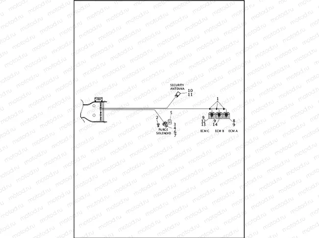 WIRING HARNESS, MAIN, ABS - FLHTK AND FLHTKL (4 OF 10)
