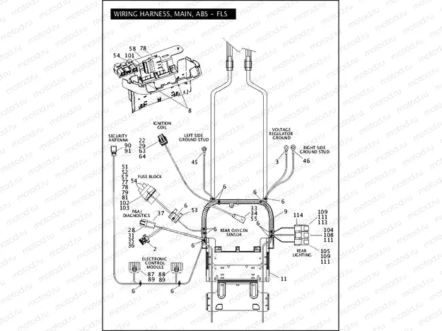 WIRING HARNESS, MAIN, ABS - FLS (3 OF 5)