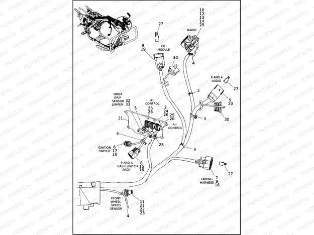 WIRING HARNESS, MAIN, ABS - FLTRK (2 OF 10)
