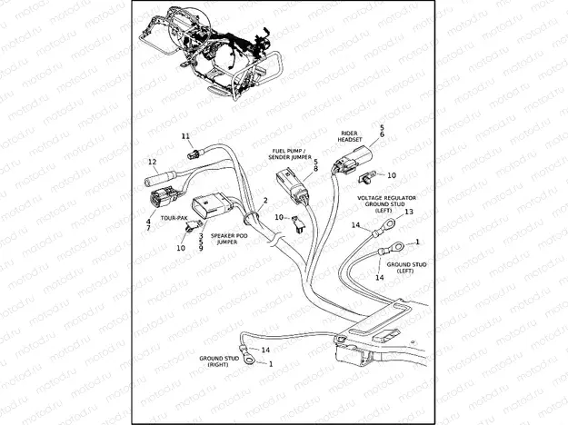 WIRING HARNESS, MAIN, ABS - FLTRK (5 OF 10)