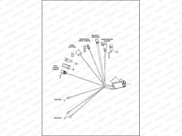 WIRING HARNESS, MAIN, ABS - FXDLS (2 OF 5)