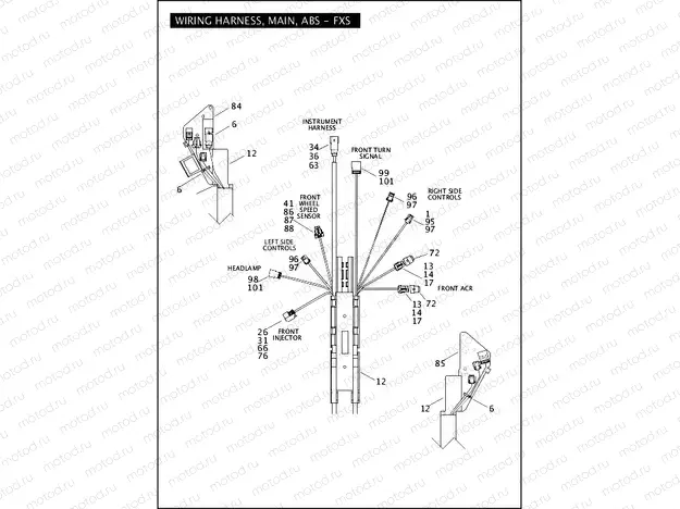 WIRING HARNESS, MAIN, ABS - FXS (1 OF 5)