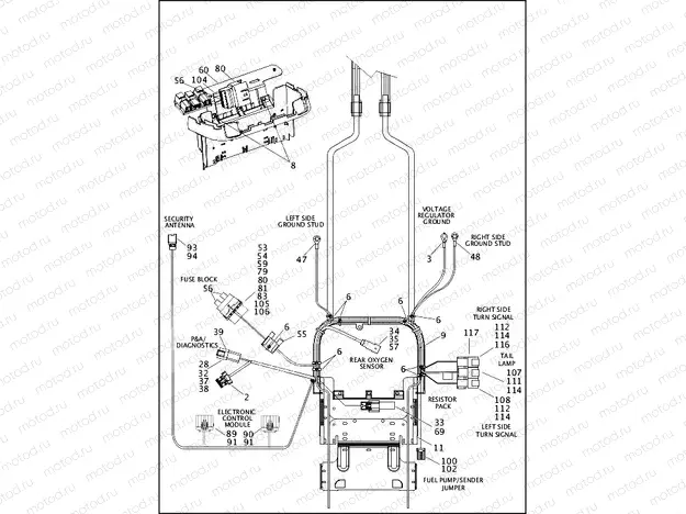 WIRING HARNESS, MAIN, ABS - FXS (3 OF 5)