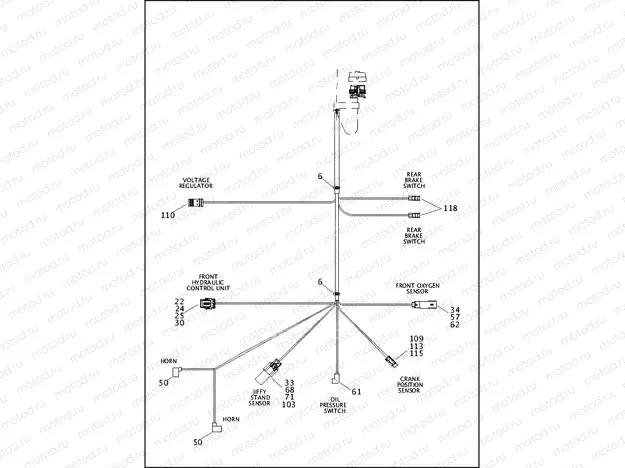 WIRING HARNESS, MAIN, ABS - FXS (5 OF 5)