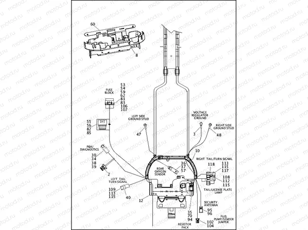 WIRING HARNESS, MAIN, ABS - FXSB (3 OF 5)