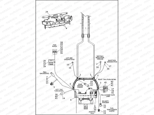 WIRING HARNESS, MAIN, ABS - FXSB (3 OF 5)