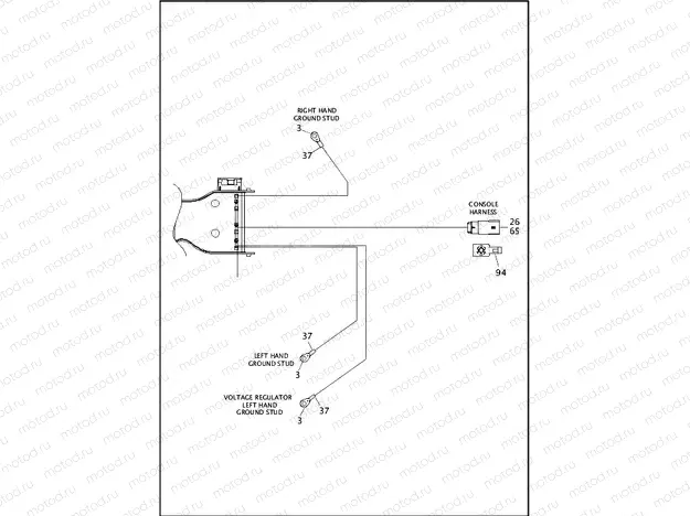 WIRING HARNESS, MAIN, ABS (NON-FAIRING MODELS) (5 OF 8)