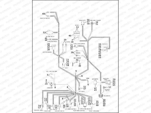 WIRING HARNESS, MAIN - FLHR & FLHRCI (1 OF 2)