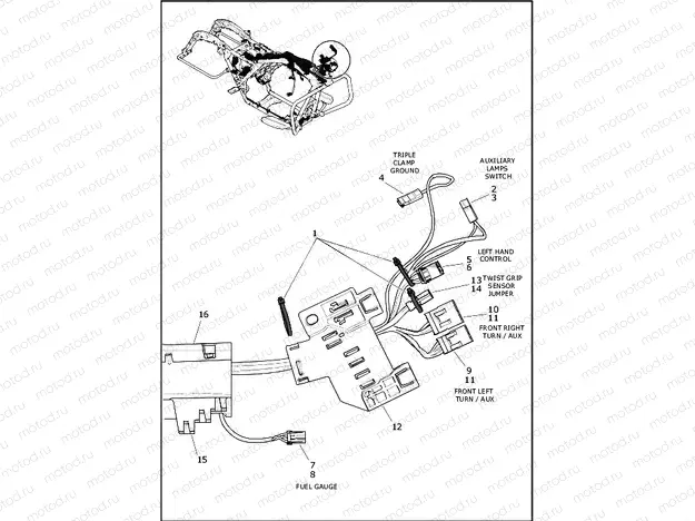 WIRING HARNESS, MAIN - FLHR, FLHRXS (1 OF 10)
