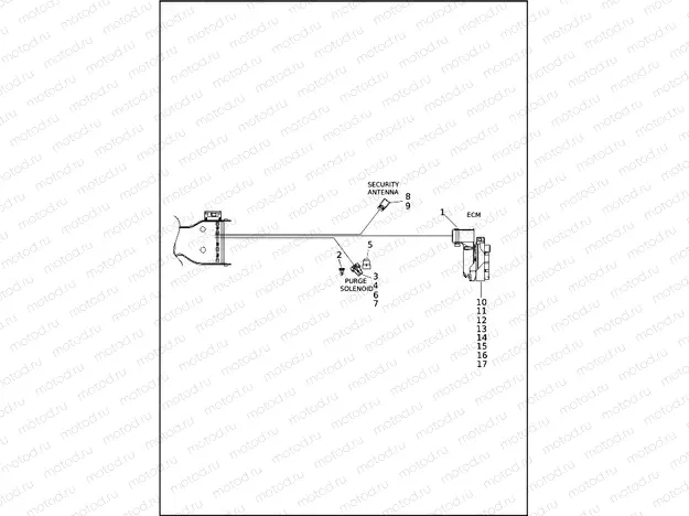 WIRING HARNESS, MAIN - FLHTCUTG (4 OF 9)