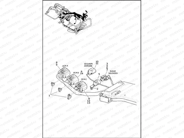 WIRING HARNESS, MAIN - FLHTK (4 OF 10)