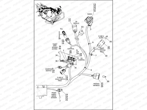 WIRING HARNESS, MAIN - FLTRK (2 OF 10)