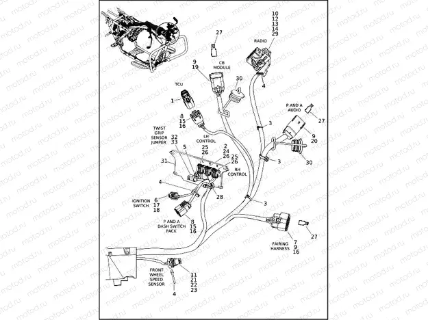 WIRING HARNESS, MAIN - FLTRK (2 OF 10)