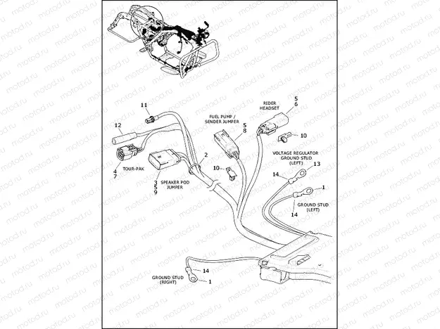 WIRING HARNESS, MAIN - FLTRK (5 OF 10)
