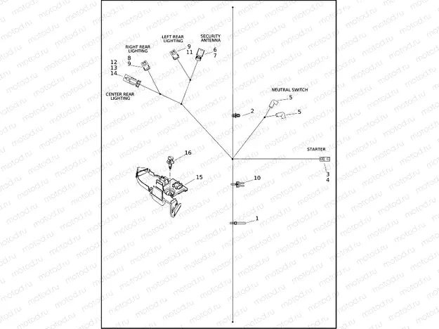 WIRING HARNESS, MAIN, NON-ABS (2 OF 4)