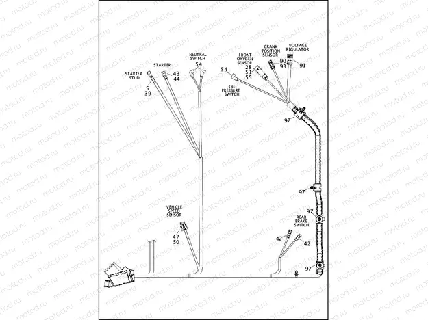 WIRING HARNESS, MAIN, NON-ABS (3 OF 5)