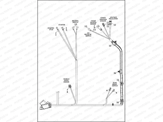 WIRING HARNESS, MAIN, NON-ABS (3 OF 7)