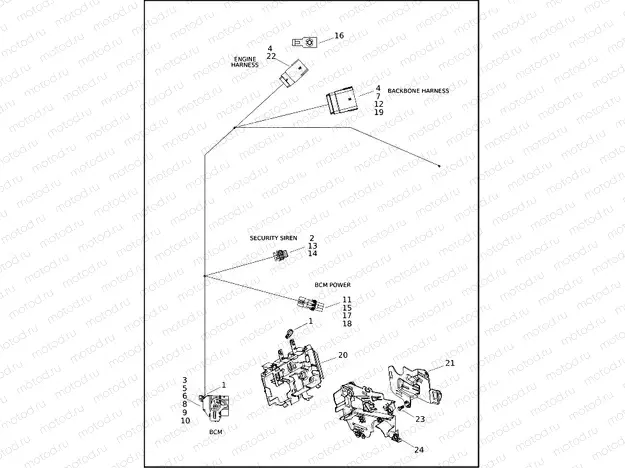 WIRING HARNESS, MAIN, NON-ABS (4 OF 4)
