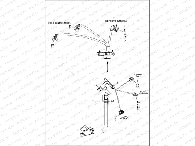 WIRING HARNESS, MAIN, NON-ABS (4 OF 7)