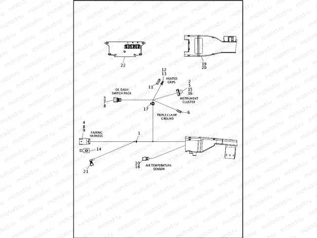 WIRING HARNESS, MAIN, NON-ABS (FAIRING MODELS) - FLTRX & FLTRXS (1 OF 8)