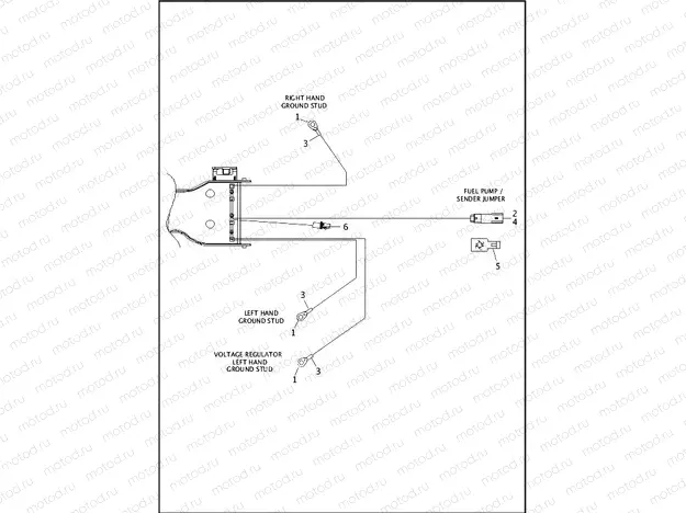 WIRING HARNESS, MAIN, NON-ABS (FAIRING MODELS) - FLTRX & FLTRXS (5 OF 8)