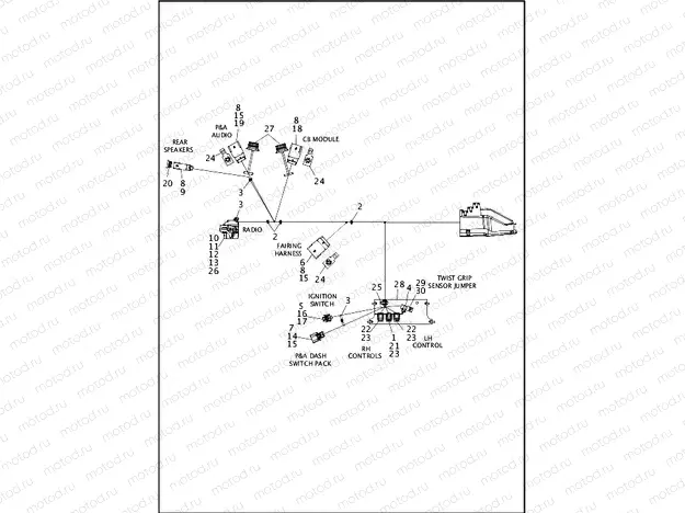 WIRING HARNESS, MAIN, NON-ABS - FLTRX (2 OF 8)