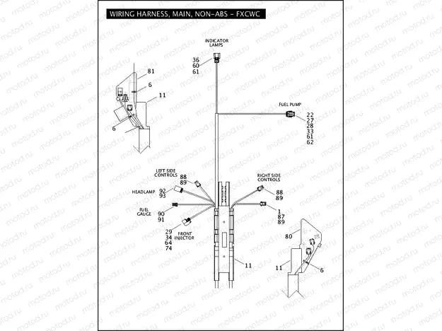 WIRING HARNESS, MAIN, NON-ABS - FXCWC (1 OF 5)